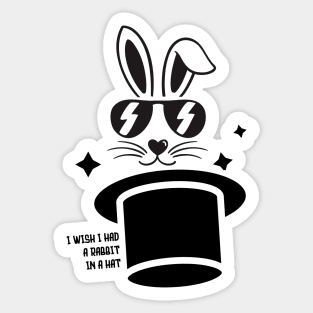 I Wish! Old School Easter Bunny Sticker